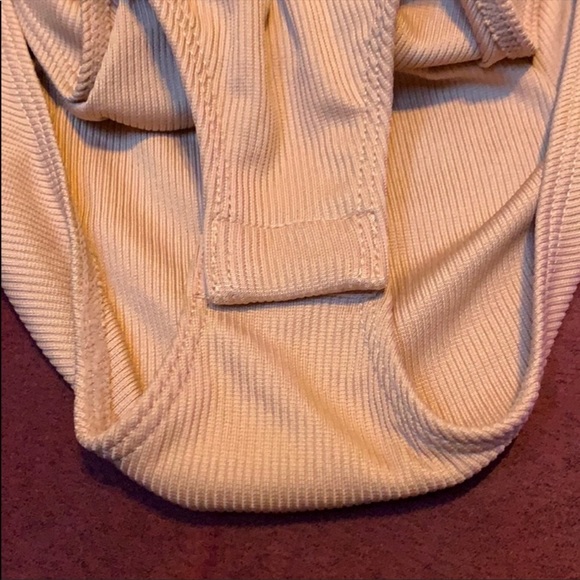 NWT Free People Bodysuit Ruched Snap Button - Picture 7 of 7